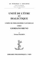   Unité de l’être et dialectique