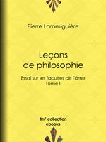  Le&ccedil;ons de philosophie