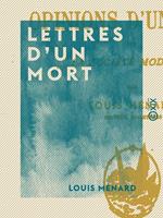   Lettres d'un mort