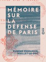   Mémoire sur la défense de Paris