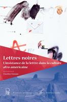   Lettres noires