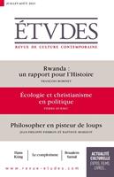   Revue Etudes : Rwanda - Écologie et christianisme en politique - Philosopher en pisteur de loups