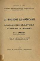   Les inflations sud-américaines