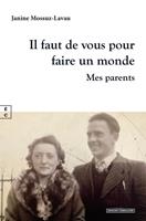   Il faut de vous pour faire un monde
