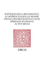   Poétiques de la Renaissance