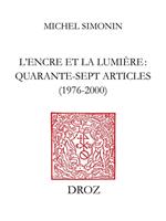   L’Encre et la lumière