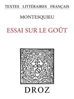   Essai sur le go&ucirc;t
