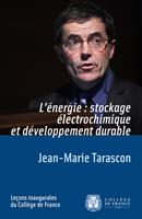 L'énergie : stockage électrochimique et développement durable