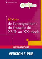   EPUB Histoire de l'enseignement du français