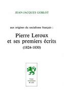   Aux origines du socialisme français