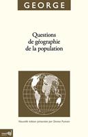   Questions de géographie de la population