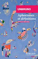   Aphorismes et d&eacute;finitions