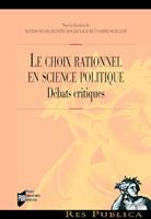   Le choix rationnel en science politique