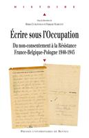   Écrire sous l'Occupation