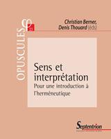   Sens et interprétation