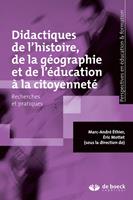   Didactiques de l'histoire, de la géographie et de l'éducation à la citoyenneté