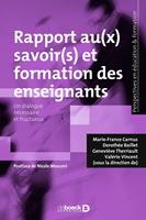   Rapport au(x) savoir(s) et formation des enseignants