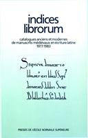   Indices Librorum