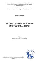   Le déni de justice en droit international privé