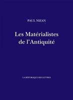   Les Matérialistes de l'Antiquité