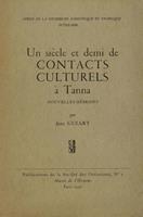   Un siècle et demi de contacts culturels à Tanna, Nouvelles-Hébrides