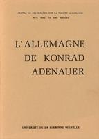   L'Allemagne de Konrad Adenauer