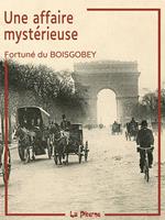   Une affaire mystérieuse