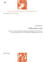   Dalla prosa ai versi