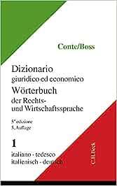 Dizionario giuridico economico 1 italiano-tedesco