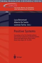 Positive Systems: Theory and Applications