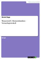   Wasserstoff / Elementfamilien - Versuchsprotokoll