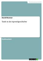  Taufe in der Apostelgeschichte