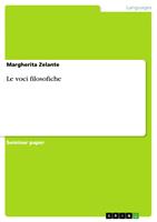   Le voci filosofiche