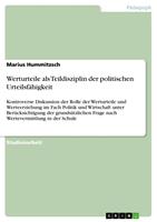  Werturteile als Teildisziplin der politischen Urteilsfähigkeit