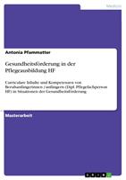   Gesundheitsf&ouml;rderung in der Pflegeausbildung HF