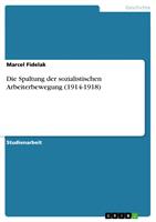   Die Spaltung der sozialistischen Arbeiterbewegung (1914-1918)