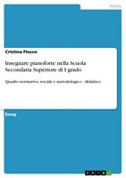   Insegnare pianoforte nella Scuola Secondaria Superiore di I grado