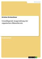   Grundlegende Ausgestaltung der organischen Bilanztheorie