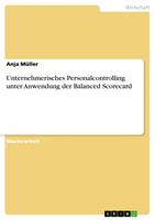   Unternehmerisches Personalcontrolling unter Anwendung der Balanced Scorecard