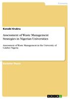   Assessment of Waste Management Strategies in Nigerian Universities
