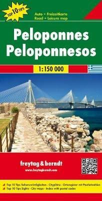 Peloponeso 1:150.000  - Libro Freytag & Berndt 2015, Auto karte | Libraccio.it