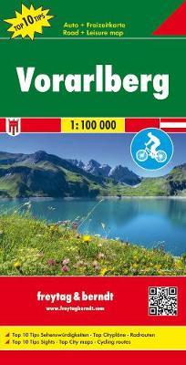 Vorarlberg 1:100.000  - Libro Freytag & Berndt 2016, Auto karte | Libraccio.it