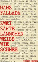   Zwei zarte Lämmchen weiß wie Schnee