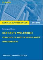   Der Erste Weltkrieg: Vergleich Im Westen nichts Neues - Heeresbericht.