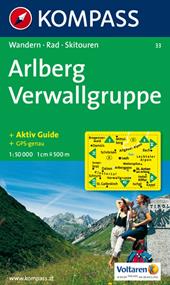 Carta escursionistica n. 032. Austria. Nei dintorni del lago di Costanza-Rund um den Bodensee. Arlberg-Verwallgruppe 1:50.000. Adatto a GPS. DVD-ROM digital map. Ediz. bilingue