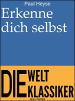   Erkenne dich selbst