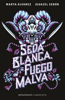   Seda blanca, fuego malva