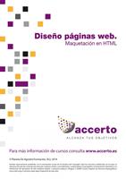   Dise&ntilde;o p&aacute;ginas web. Maquetaci&oacute;n HTML