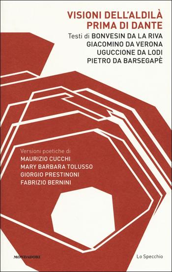 Visioni dell'aldilà prima di Dante - Bonvesin de la Riva, Giacomino da Verona, Uguccione - Libro Mondadori 2017, Lo specchio | Libraccio.it