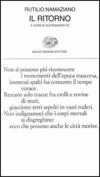 Il ritorno - Namaziano Rutilio - Libro Einaudi 1997, Collezione di poesia | Libraccio.it